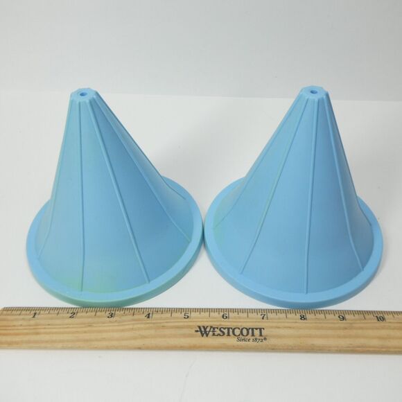My Little Pony Dream Castle Pair Turrets Blue Spire Tops MLP G1 Vintage - Picture 6 of 8